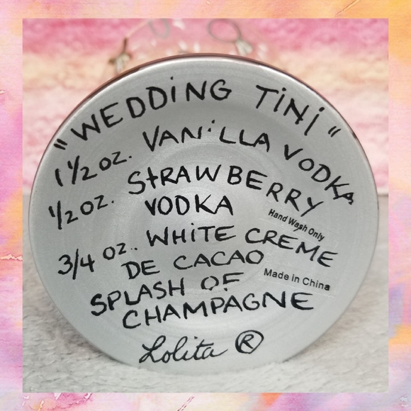 Lolita martini glass "wedding tini" - Picture 3 of 3